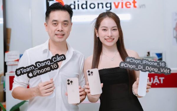 Cùng sao lên đời iPhone 16 tại Di Động Việt